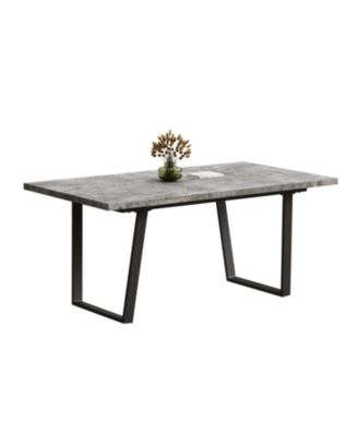 62.9 inch wooden Modern 6-Person Dining Table