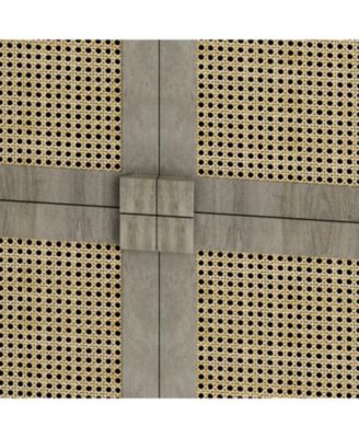 Streamdale 8-Compartment Rattan Storage Cabinet