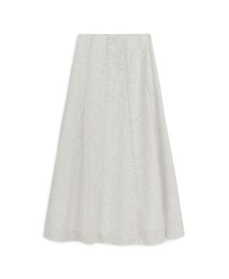 Women's Embroidery Detail Midi Skirt