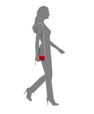 Crystal Ornamented Minaudiere Tassel Lift Lock Clutch