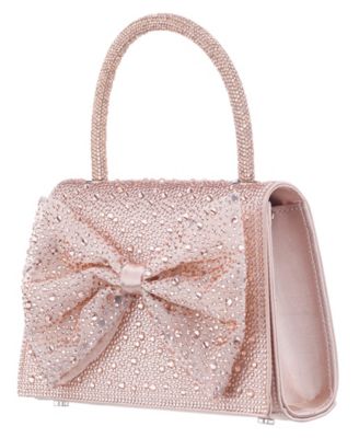 Crystal Magnetic Snap Satchel Bag