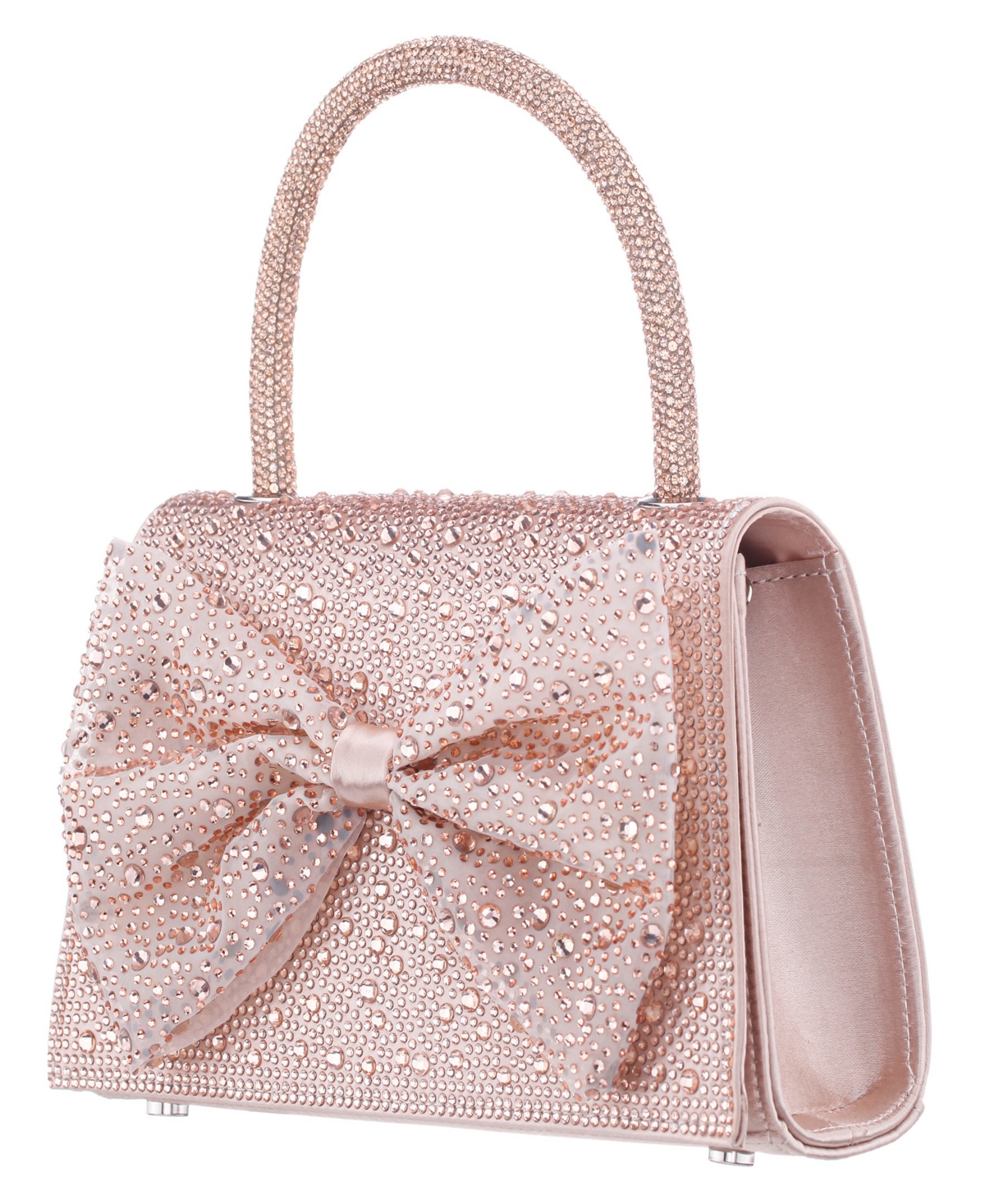 Nina Crystal Magnetic Snap Satchel Bag