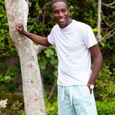 Men's Men s Organic Cotton Poplin Pajama Sleep Shorts