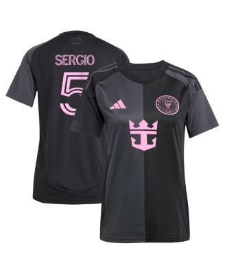 adidas - Women's Sergio Busquets Black Inter Miami CF 2025 The Fortitude Kit Replica Player Jersey
