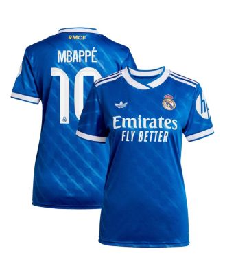 adidas - Women's Kylian Mbapp&eacute; Blue Real Madrid 2025/26 Third Replica Player Jersey