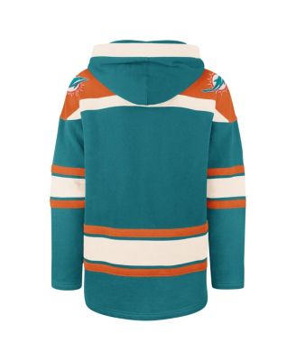 Men's Aqua Miami Dolphins Superior Lacer Pullover Hoodie