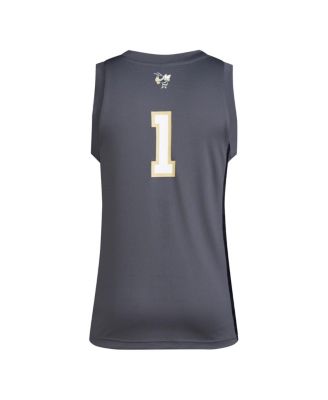 Men's 1 Gray Georgia Tech Yellow Jackets Replica Swingman Jersey