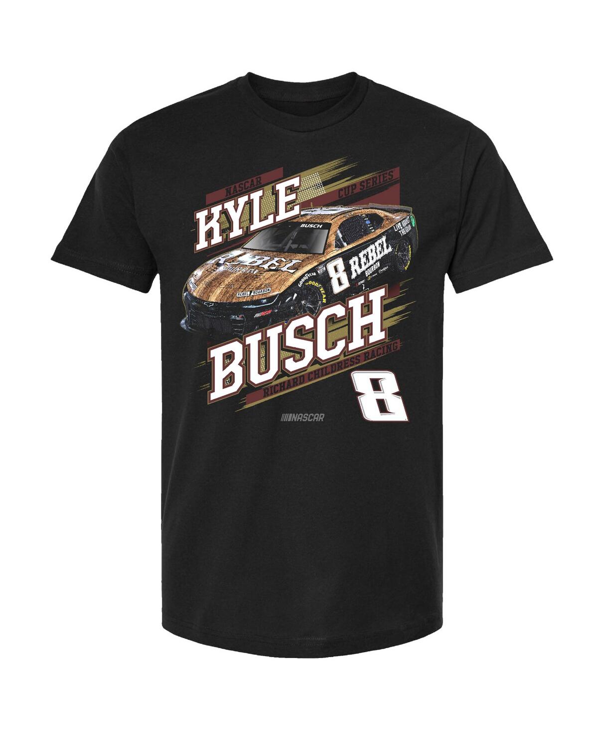 Richard Childress Racing Team Collection Men's Black Kyle Busch Cheddar's Car T-shirt In Black