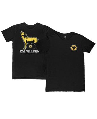 1863FC - Men's Black Wolverhampton Wanderers Darkness Cometh Light Wolf Slub T-Shirt