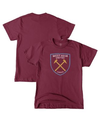 1863FC - Big Boys and Girls Claret West Ham United Color Badge T-Shirt