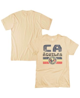 1863FC - Men's Tan Club America Retro Stripes T-Shirt
