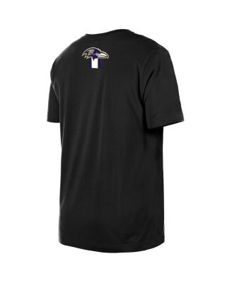 Men's Black Baltimore Ravens 3rd Down High Density Print T-Shirt