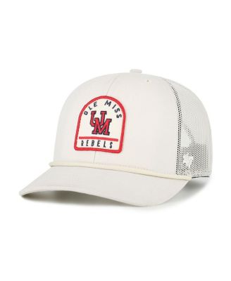 '47 Brand - Men's and Women's ' Cream Ole Miss Rebels Core Inline Gravestone Adjustable Trucker Hat