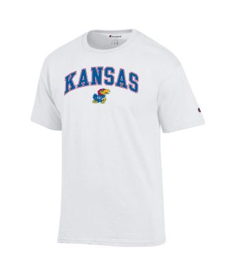 Men's White Kansas Jayhawks Arched Logo T-Shirt