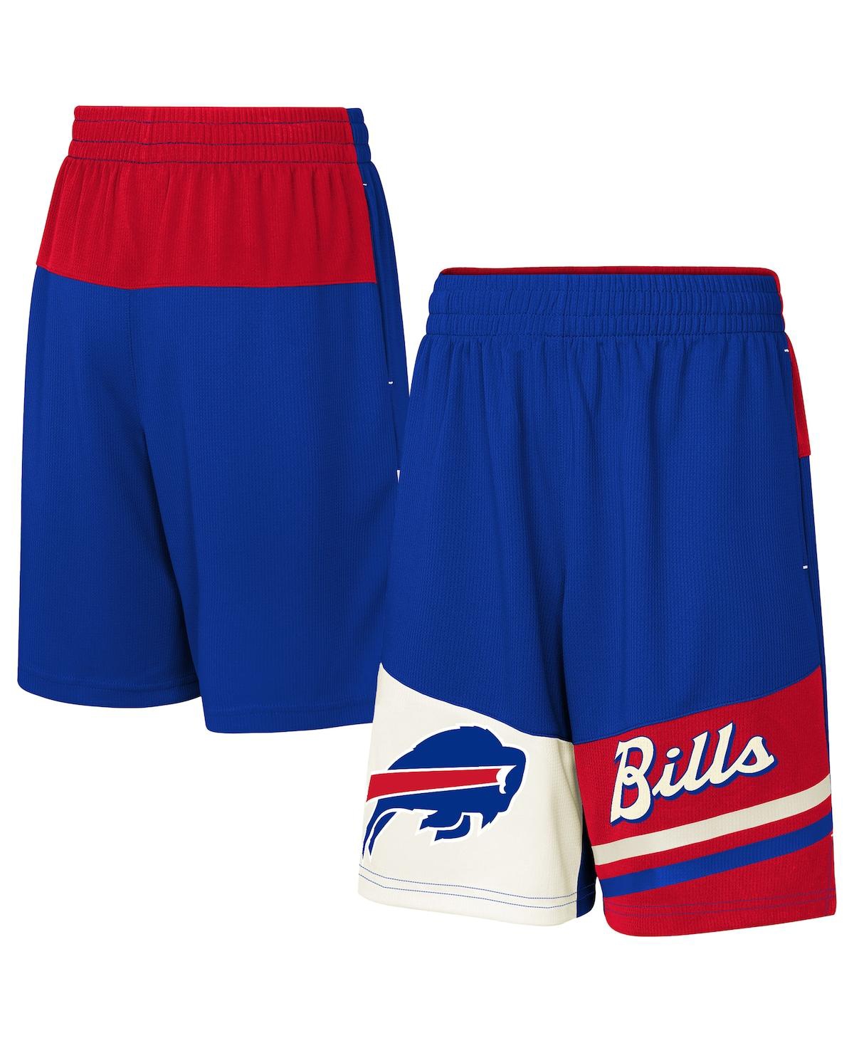 Outerstuff Big Boys And Girls Royal Buffalo Bills Fandemonium Mesh Shorts In Blue