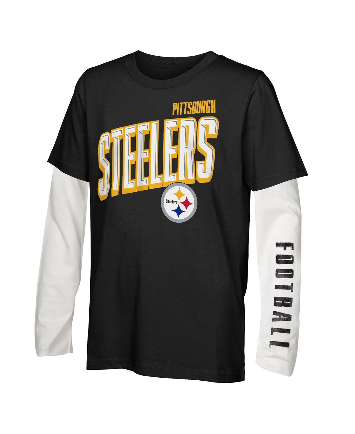 Outerstuff Preschool Pittsburgh Steelers The Mix Combo T-shirt Set In Multi