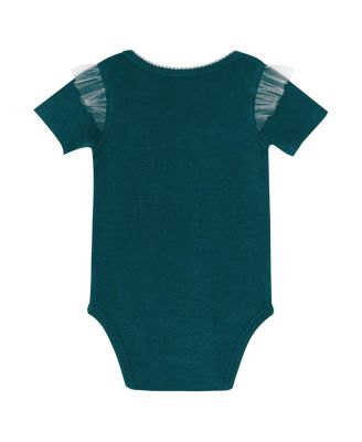 Girls Baby Boys and Girls 2-Piece Philadelphia Eagles My Team Rocks Bodysuit and Skirt Set