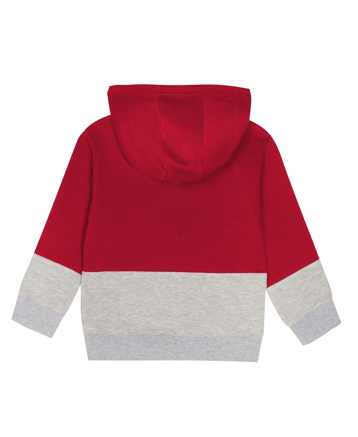 Outerstuff Toddler 2-piece Scarlet San Francisco 49ers Lineman Fleece Hoodie And Pants Set In Red