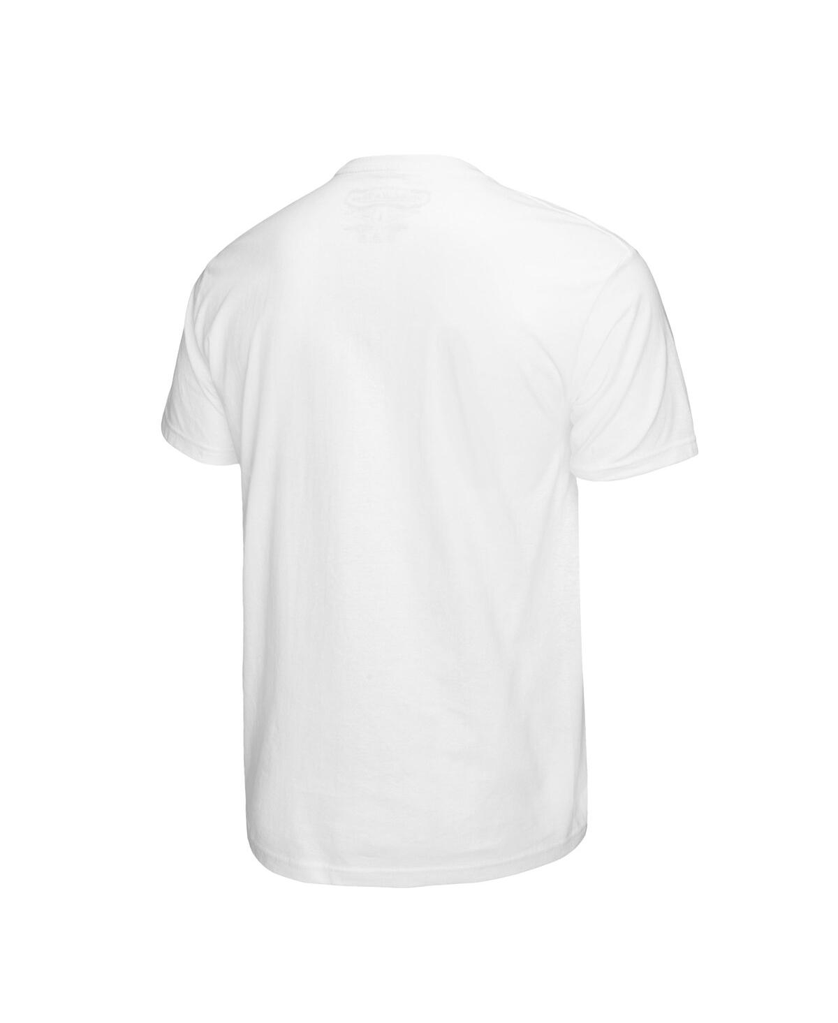 Mitchell & Ness Larry Bird White Boston Celtics Commemorative Collage T-shirt In White