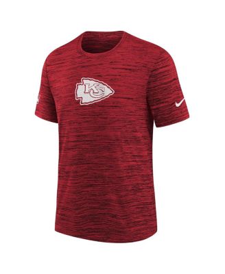 Big Boys and Girls Red Kansas City Chiefs Sideline Velocity Performance T-Shirt