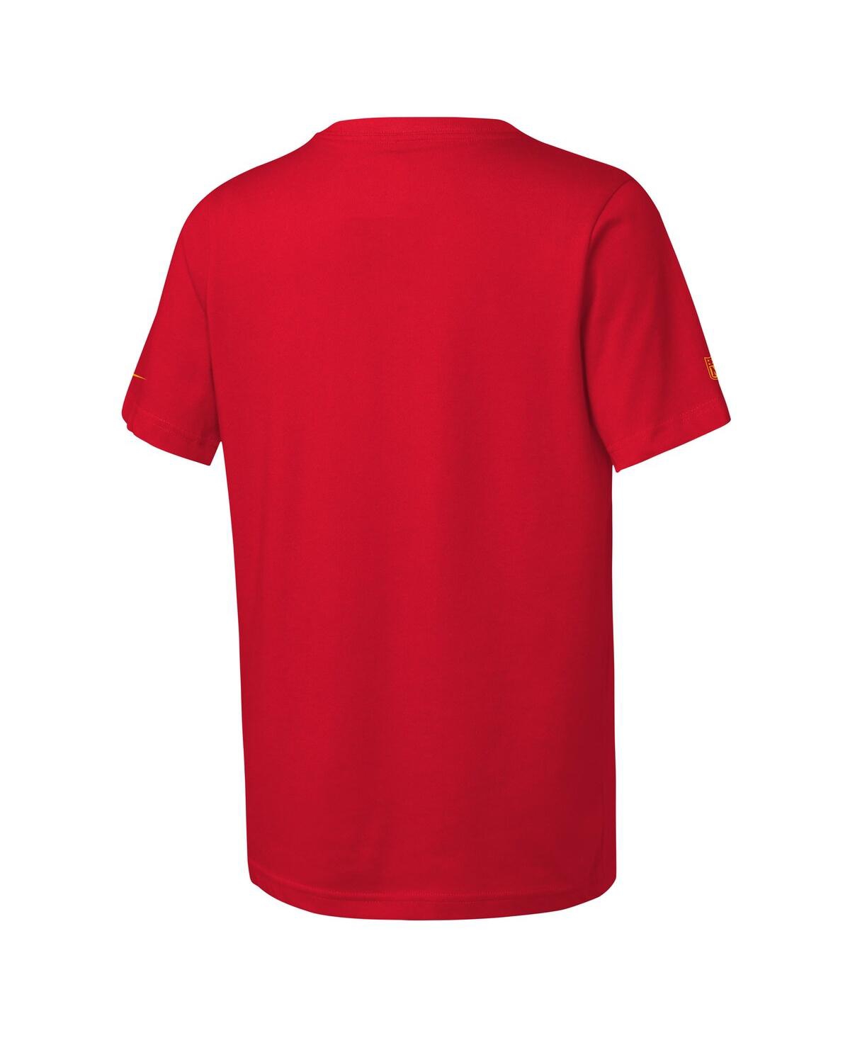 Nike Big Boys And Girls Red Kansas City Chiefs Sideline Team Issue T-shirt In Red