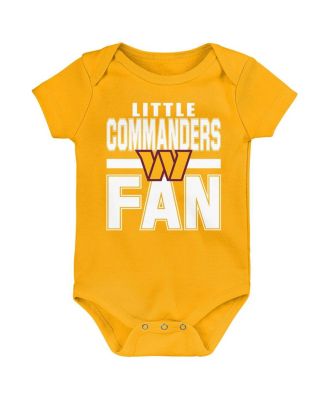 Newborn 3-Pack Washington Commanders Little Tike Bodysuit Set