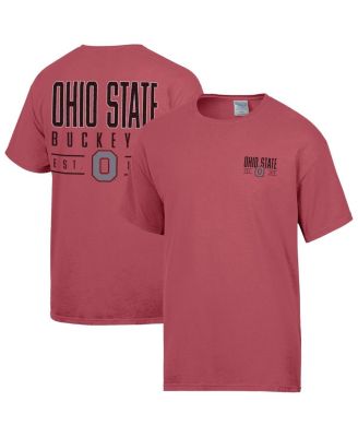 Comfortwash - Men's Scarlet Ohio State Buckeyes Big Name T-Shirt