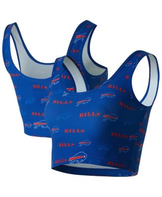 Concepts Sport - Women's Royal Buffalo Bills Mosaic Allover Print Bralette