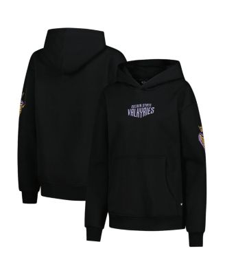 The Wild Collective - Women's Black Golden State Valkyries Icon Fleece Pullover Hoodie