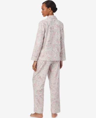 Women's 2-Piece Striped Pajama Top and Pant Set