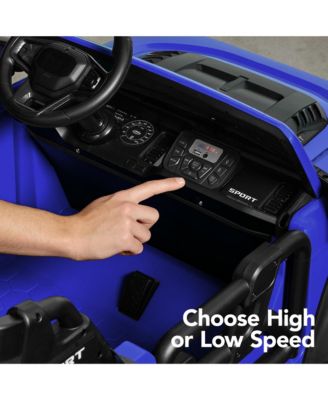 Kids 24V 2-Seater Electric Ride-On Car Truck w/ Parent Control, Bluetooth, LED Lights