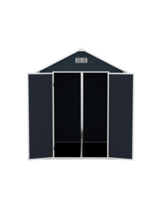 6x6 Resin Storage Shed - Waterproof, UV Proof, Dark Gray