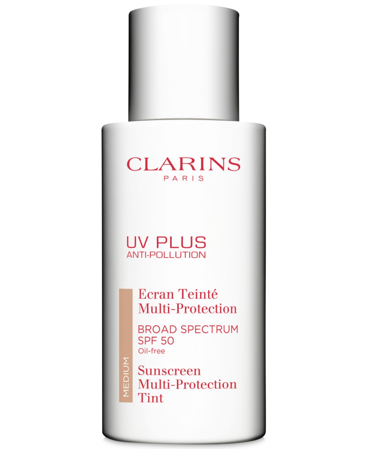 Clarins UV PLUS Anti-Pollution Sunscreen Multi-Protection Tint SPF 50 Medium 1.7 oz