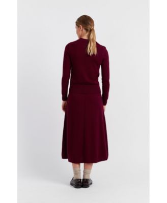 Women's Wool & Cashmere Cropped Sporty Sweater