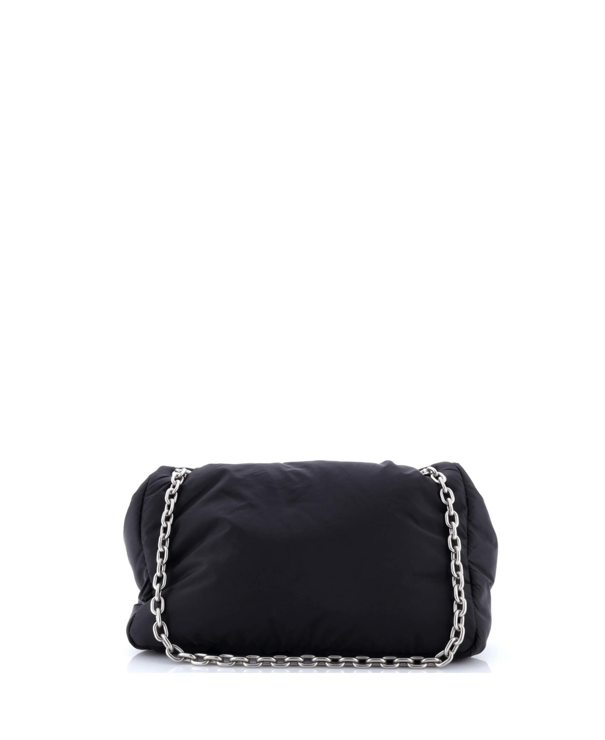 Pre-Owned Balenciaga Medium Monaco Chain Flap Shoulder Bag Nylon