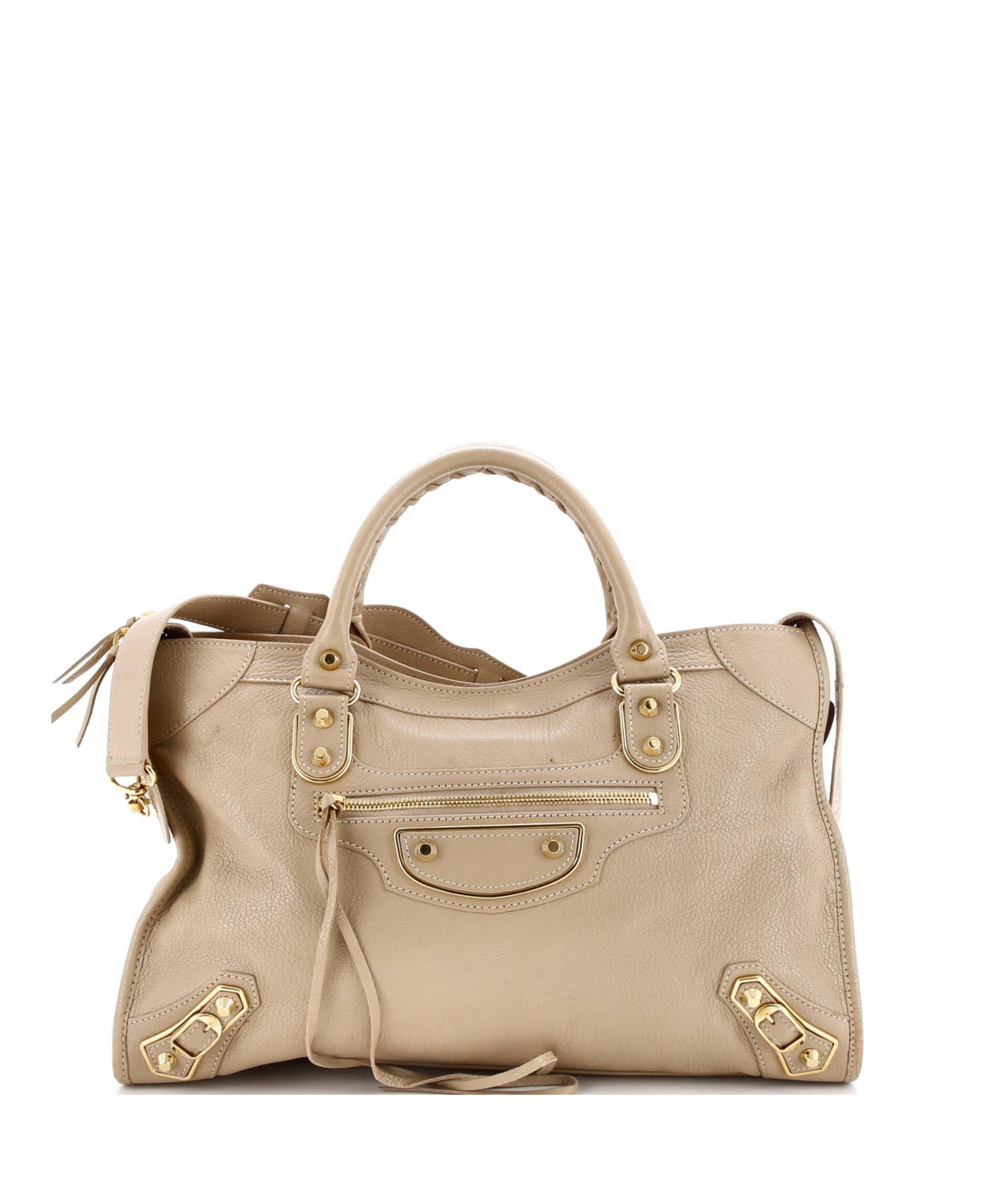Pre-Owned Balenciaga Medium City Classic Metallic Edge Bag Leather
