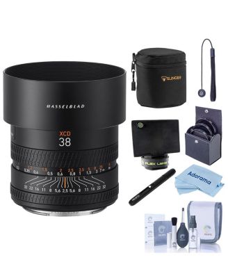 XCD 38mm f/2.5-32 Lens, Bundle with Soft Lens Case, 72mm Filter Kit, Lens Shade and Cleaning Kit
