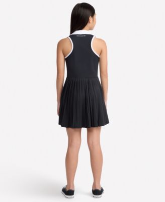 Girls' YPB neoKNIT Half-Zip Pleated Mini Dress