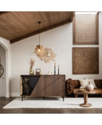 Mid-Century Side Table with Storage