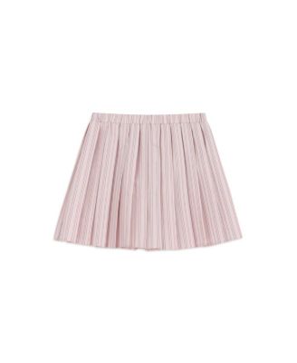 Women's Striped Pleated Mini Skirt