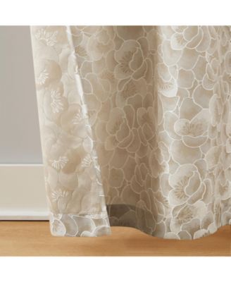 Bythe Textured Grommet Window Curtain Panel Pair 2 Piece Window Curtain