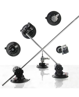 6" Metal Pump Suction Cup with Detachable 5/8" Swiveling Baby Adapter