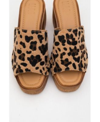 Pull Leather Platform Mules (Women)