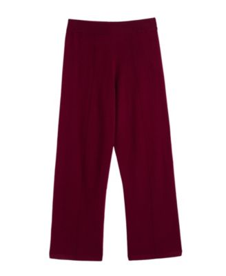 Women's Wool & Cashmere Wide Leg Track Pant