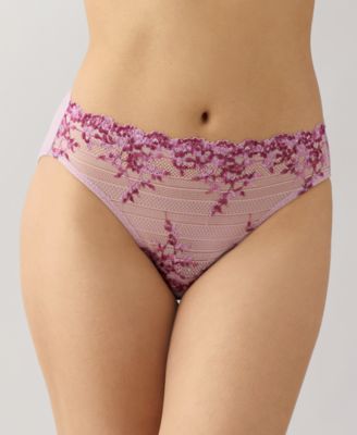 Women's Embrace Lace Hi Cut Embroidered Brief Underwear Lingerie 841191