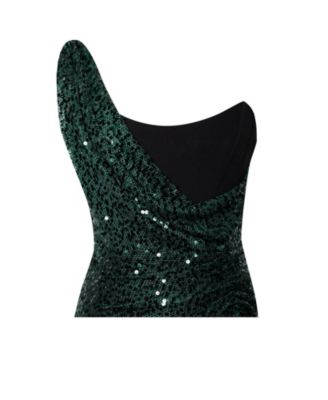 Women's Umme Sequin Emerald Green Gown