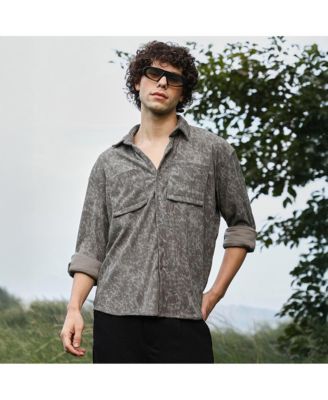 Men's Faded Corduroy Oversized Shirt