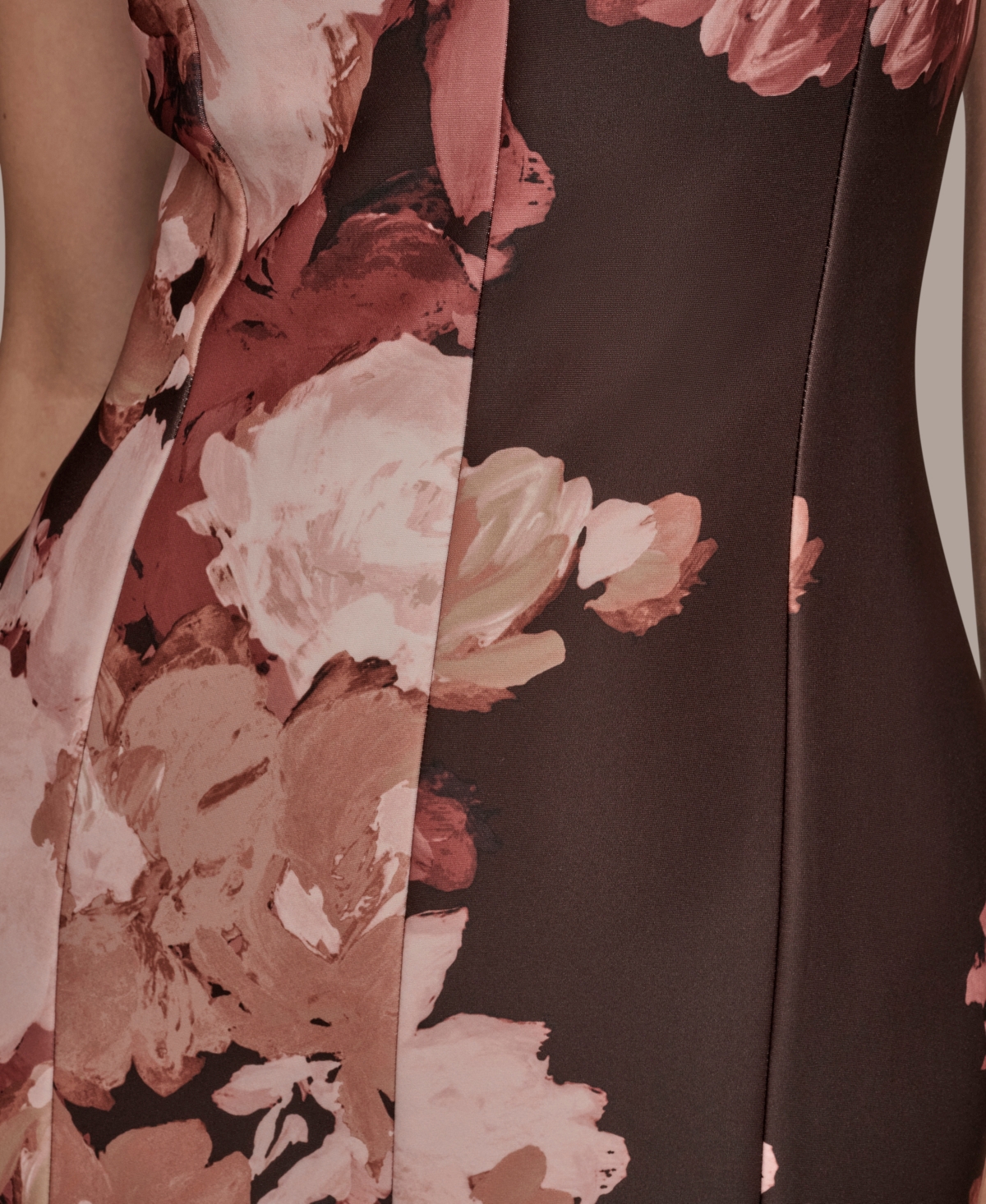 Donna Karan New York Women's Floral V-Neck Dress