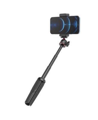 simorr Vigor VK-20 Vlog Tripod Kit with Single Cold-Shoe Phone Clamp, Kaimu Black