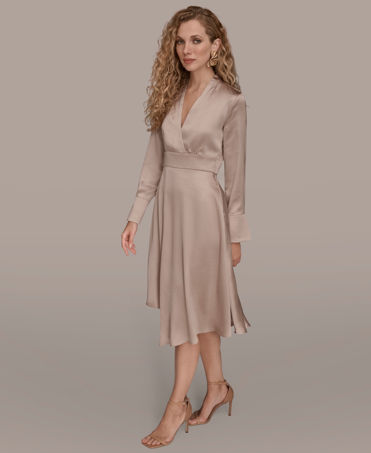 Donna Karan New York Women's Satin Midi Dress